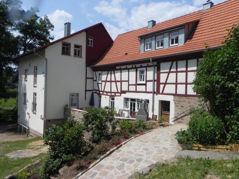 Ferienwohnung Tiererlebnishof Obermuehle Biebergemund 外观 照片