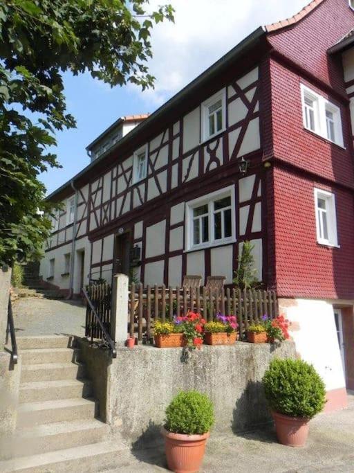 Ferienwohnung Tiererlebnishof Obermuehle Biebergemund 外观 照片